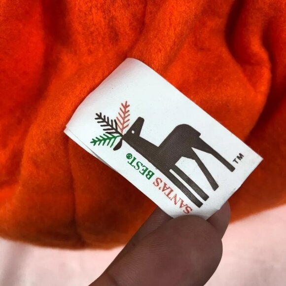 Vintage Rubber Face HALLOWEEN Elf Pixie Pumpkin Costume Greeter Shelve - Picture 5 of 11